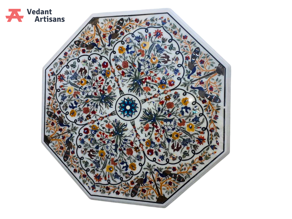 Custom Octagonal Dining Room Table Top for Home Decoration